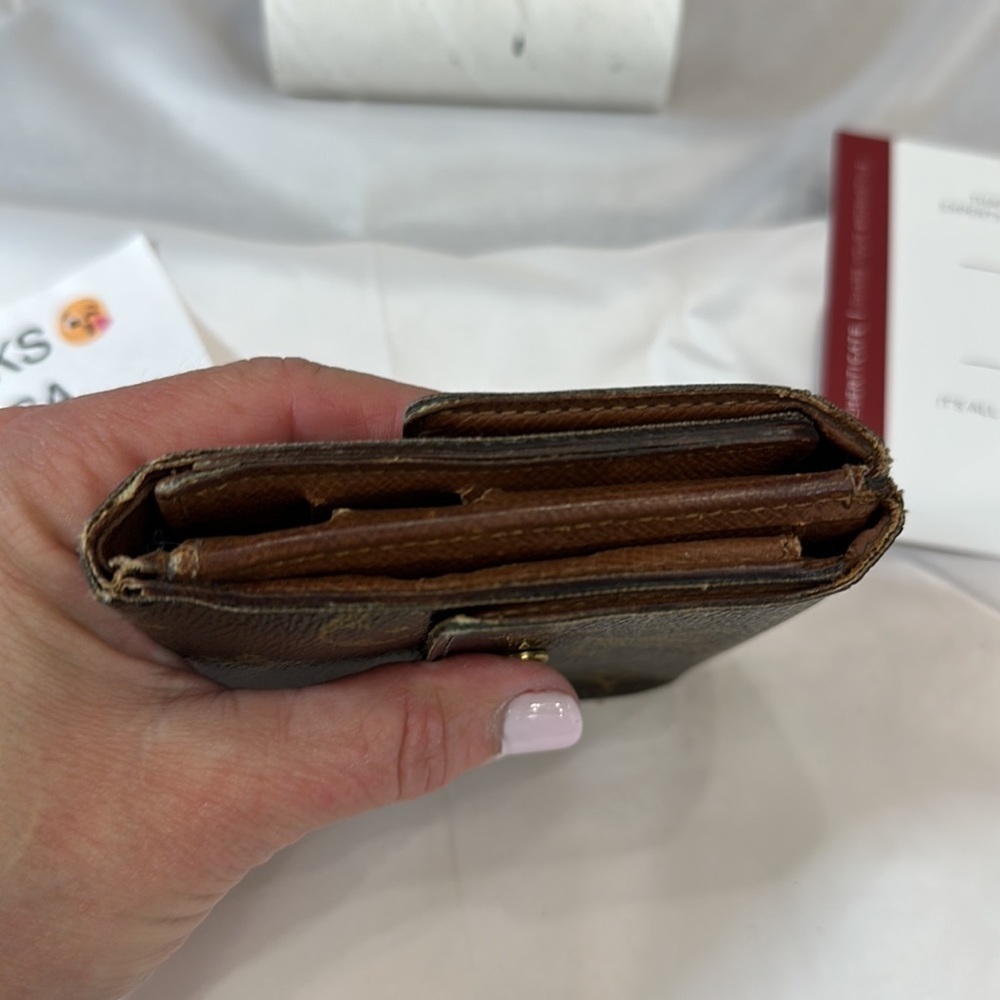Louis Vuitton Monogram Portomone Bie Cult Credit Wallet Bifold ... - Picture 6 of 15